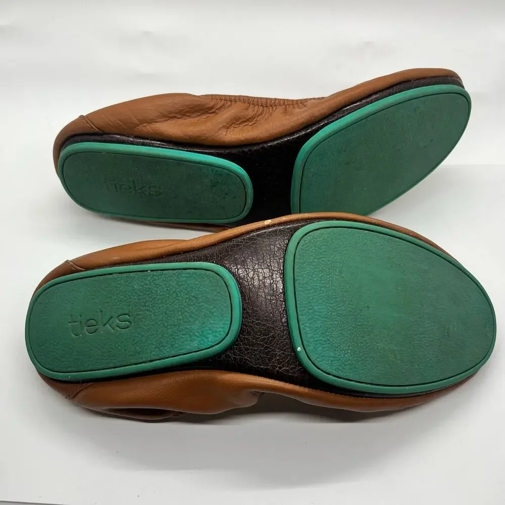 Tieks Chestnut Brown Ballet Flats SIZE 8